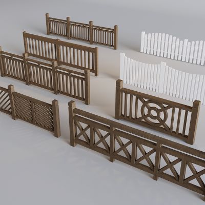 中式镂空楼梯栏杆 防护栏庭院围栏 实木楼梯扶手护栏