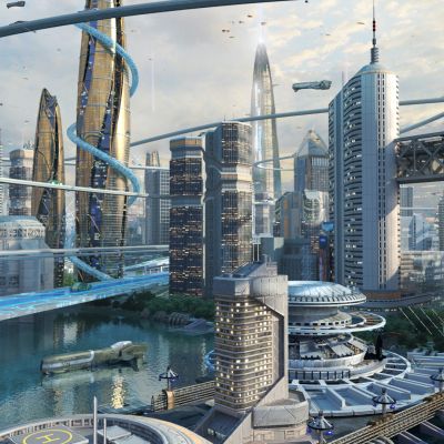 现代科幻未来城市