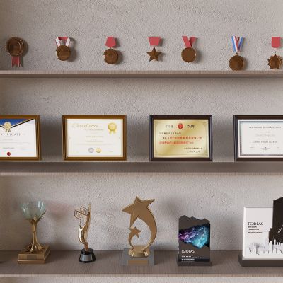 奖杯奖牌荣誉徽章 资质证书奖状