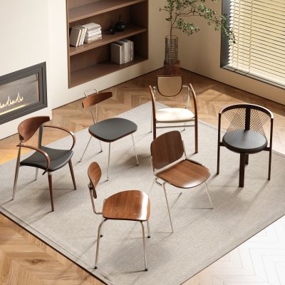 中古风餐椅组合 中古风单椅组合