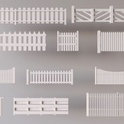 奶油风栏杆围栏 实木栏杆围挡栅栏 篱笆隔断防护栏