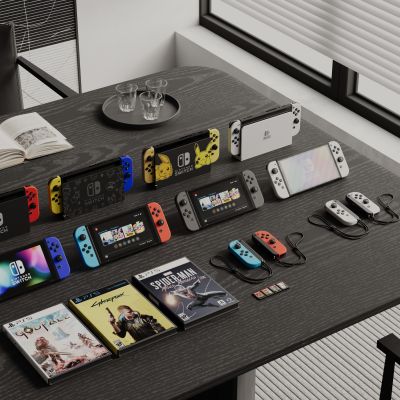 现代游戏机 手柄 Switch游戏机 娱乐设备