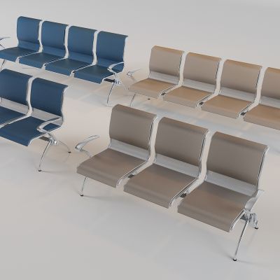 不锈钢公共连排椅 等候候诊椅输液椅 机场车站休息椅