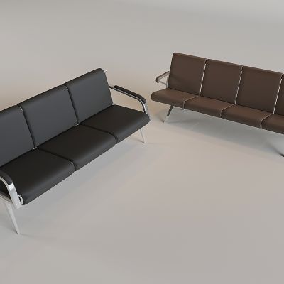 公共休闲沙发座椅 休息区排椅等候椅 靠背椅休息椅