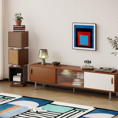 现代中古电视柜 电视柜组合 边柜 成品电视柜