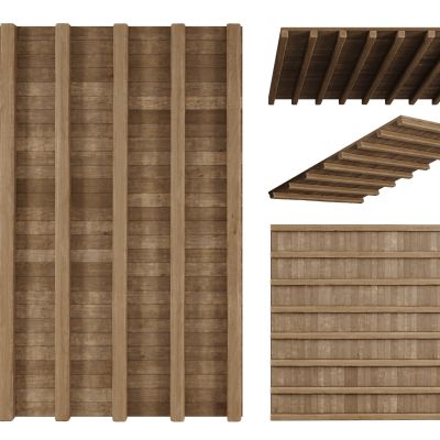 现代木制吊顶 木制横梁楼板 木制屋顶