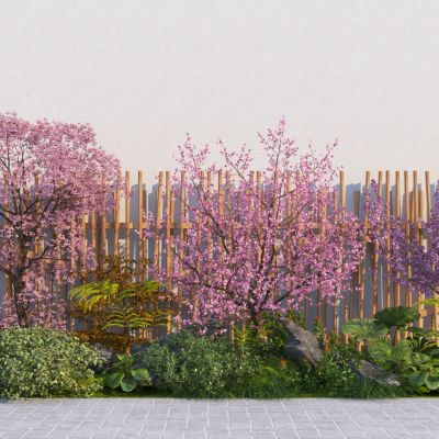 现代景观树 樱花 花树