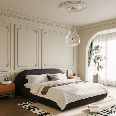 法式奶油家居卧室 飘窗卧室 主卧 次卧 高级灰卧室