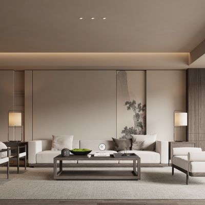 新中式宋式风客厅