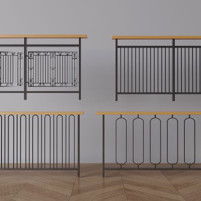 铁艺镂空栏杆围栏 楼梯栏杆扶手防护栏