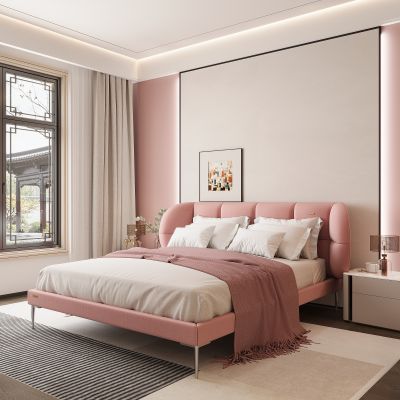 家居卧室 双人床 主卧 饰品摆件