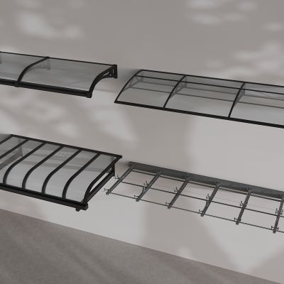 玻璃遮阳棚雨棚 钢结构户外遮雨棚防晒棚