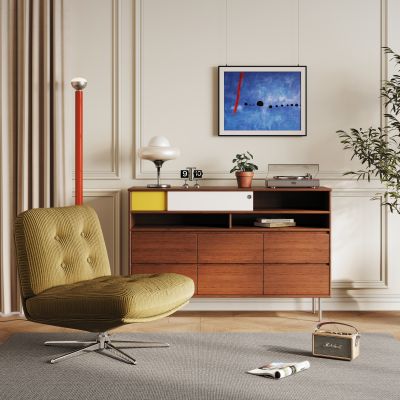 包豪斯玄关柜 单人椅3D模型