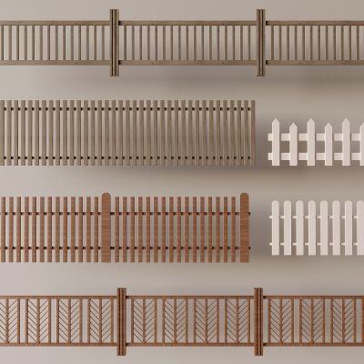 中古风篱笆围栏 木栅栏防护栏栏杆 庭院木篱笆栅栏