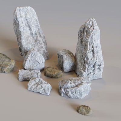 假山石头景观石 石块岩石景观小品