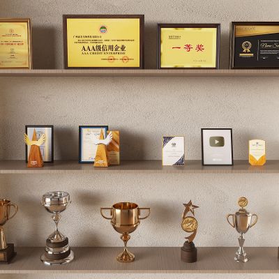 奖杯奖牌荣誉徽章 资质证书奖状