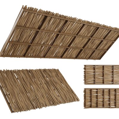 现代木制吊顶 木制横梁楼板 木制屋顶