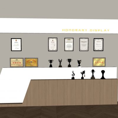 奖杯奖牌荣誉墙 资质证书奖状