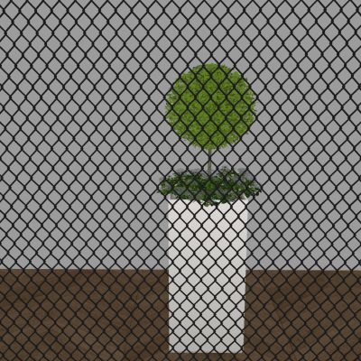 铁艺菱形网格片 铁丝网装饰隔断墙