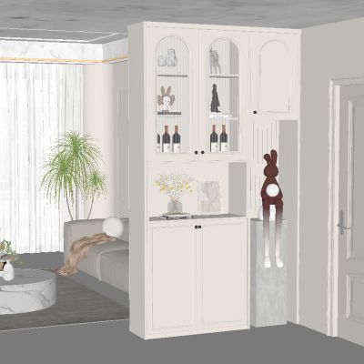 现代玄关柜 隔断