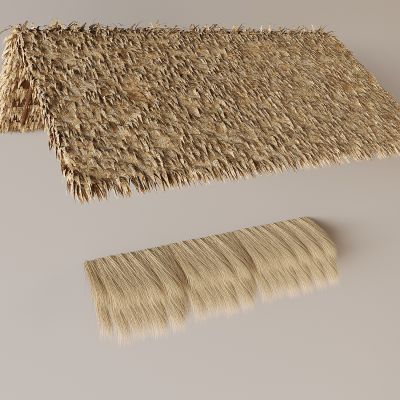 茅草棚草绷子草亭 茅草屋顶遮阳棚 中式稻草屋檐