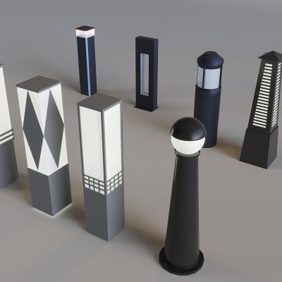 户外庭院景观灯 新中式草坪灯草地灯灯柱 