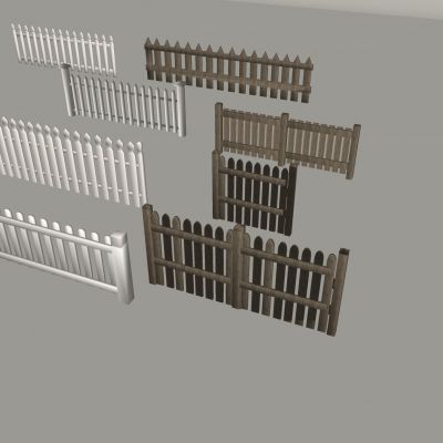 奶油实木栏杆围栏 栅栏隔断防护栏 庭院篱笆围挡