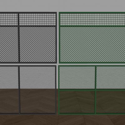 铁艺菱形网格片 铁丝网装饰隔断墙 镂空防护网