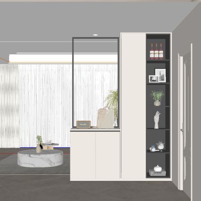 现代玄关柜 隔断