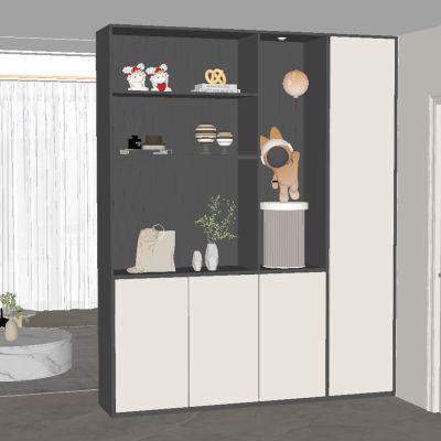 现代玄关柜 隔断