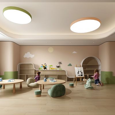 幼儿园活动室3D模型