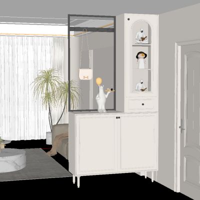 现代玄关现代玄关柜 隔断柜 隔断