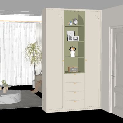 现代玄关柜 隔断