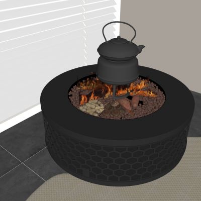 烧烤炉围炉煮茶 无烟烧烤炉火炉 