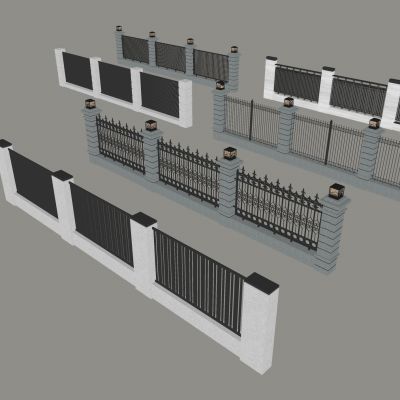 铁艺围栏防护栏 庭院栏杆围挡围墙