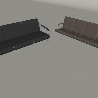 公共休闲沙发座椅 休息区排椅等候椅 靠背椅休息椅