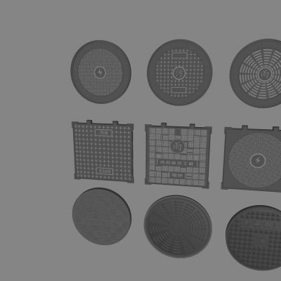 室外下水道井盖 市政排水口排污口