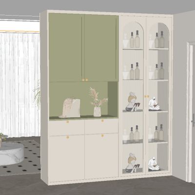 现代玄关柜 隔断