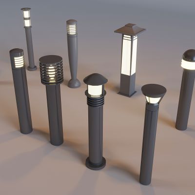 户外庭院景观灯 新中式草坪灯 草地灯灯柱 