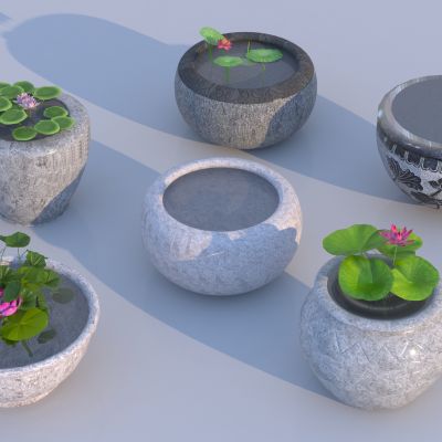 现代水缸 石槽马槽水钵