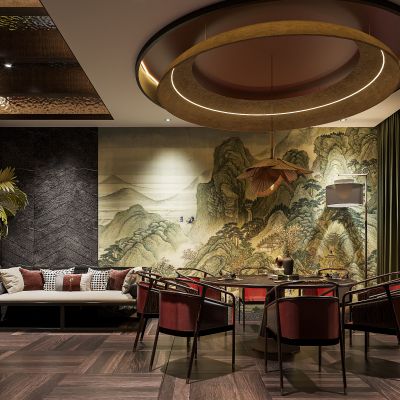 新中式餐厅包间