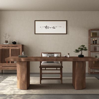 新中式中古风茶室 茶桌