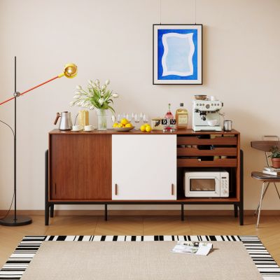 现代中古风餐边柜 收纳柜 玄关柜3D模型