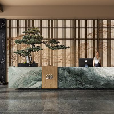 新中式大厅前台