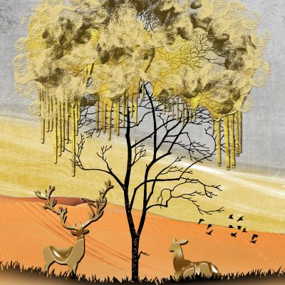 装饰画花芯挂画