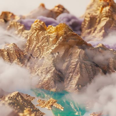 大美国风国潮元素中式美学壁画壁纸背景