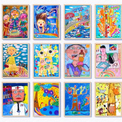 现代儿童房装饰画