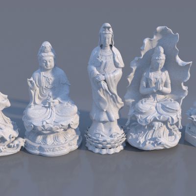 现代观音佛像雕塑