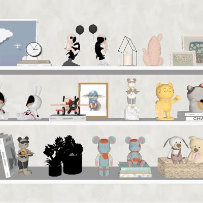 儿童饰品玩具SU模型