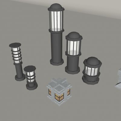 户外庭院景观灯 新中式草坪灯 草地灯灯柱